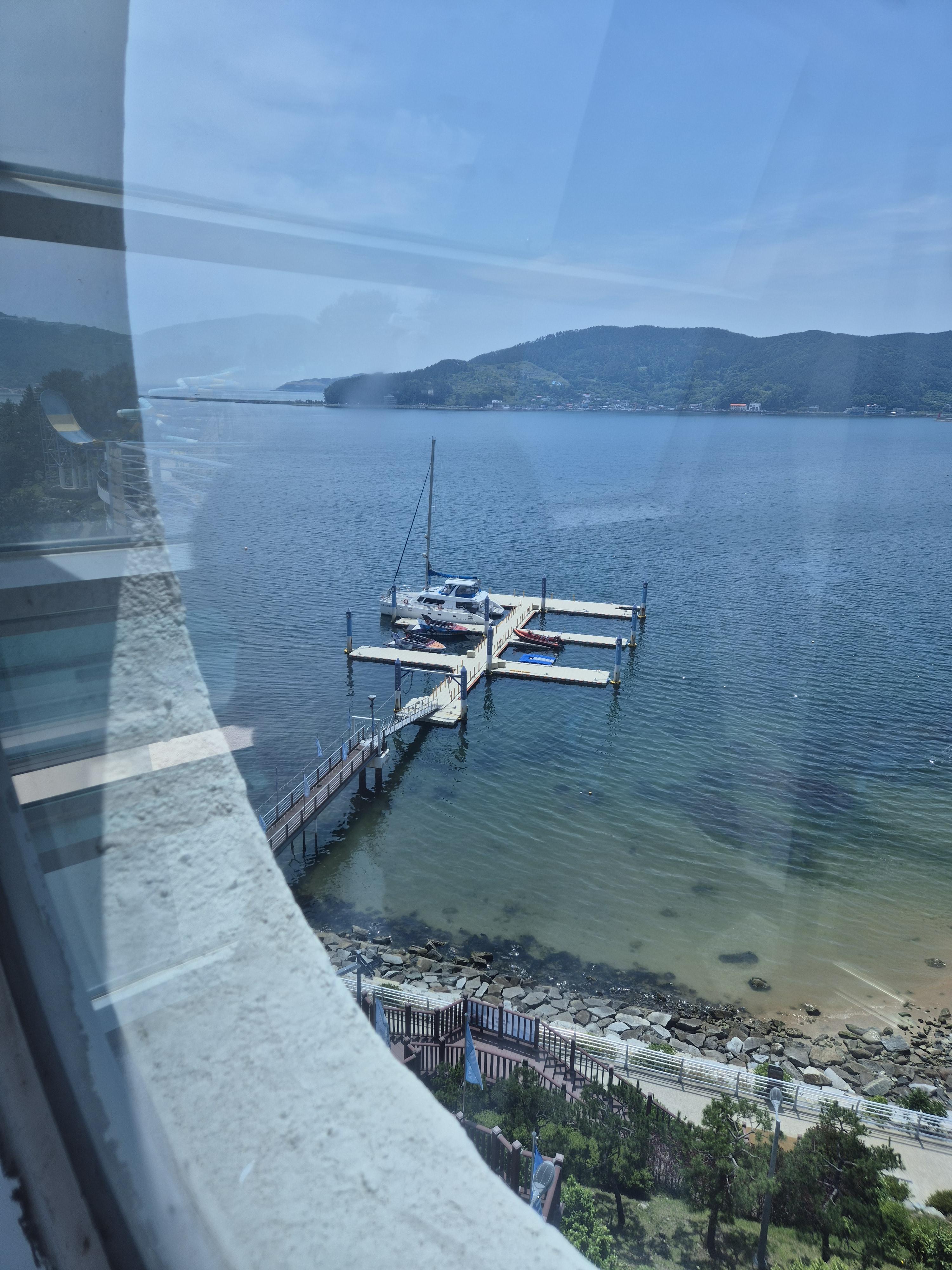 거제 소노캄 제트보트가 보인다!