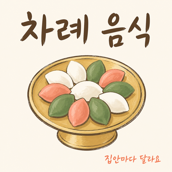 추석 차례 음식 종류 대표 이미지