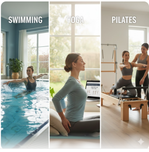 수영, 요가, 필라테스