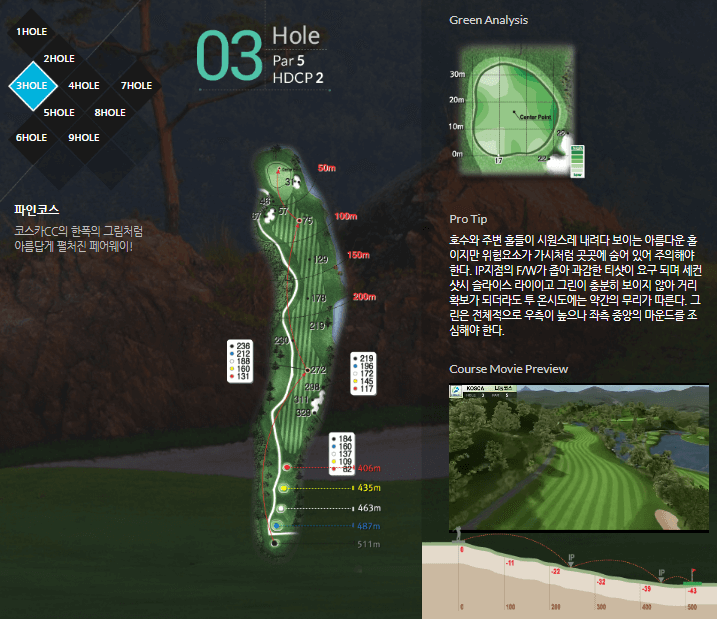 코스카 컨트리클럽 파인코스 3
