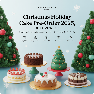 파리바게뜨 크리스마스 홀리데이 케이크 사전예약 이미지