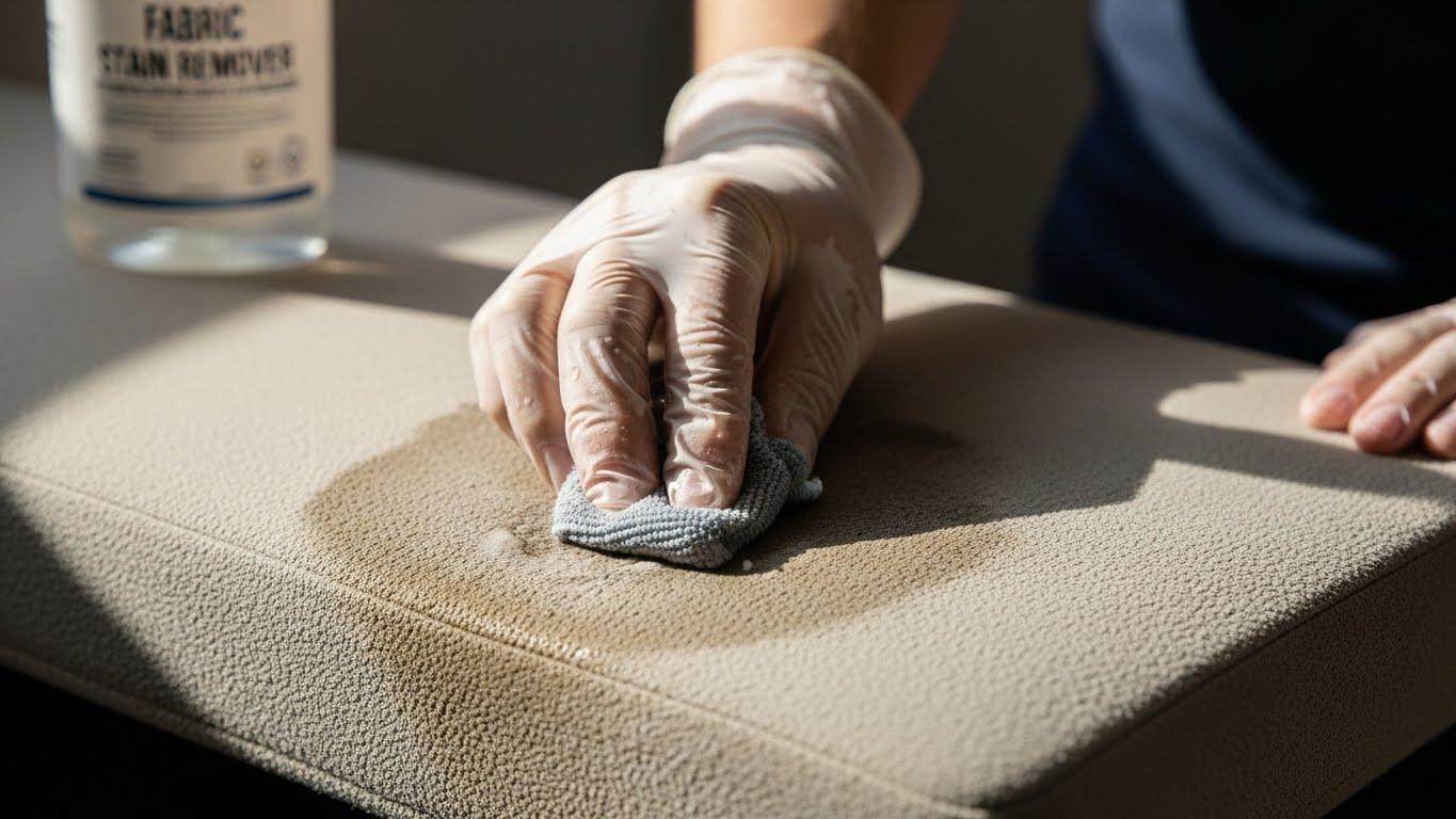 패딩 목때 제거