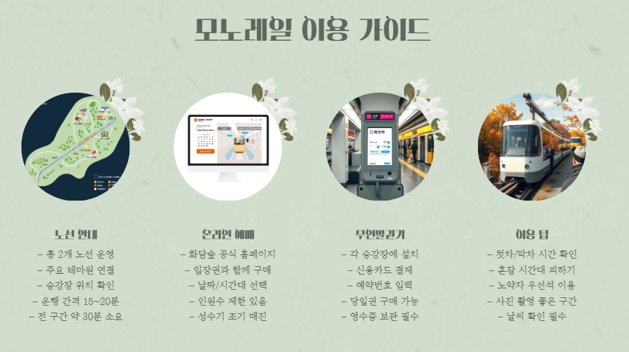 서울 근교 단풍 명소, 화담숲 예약과 모노레일 꿀팁 총정리 🍁