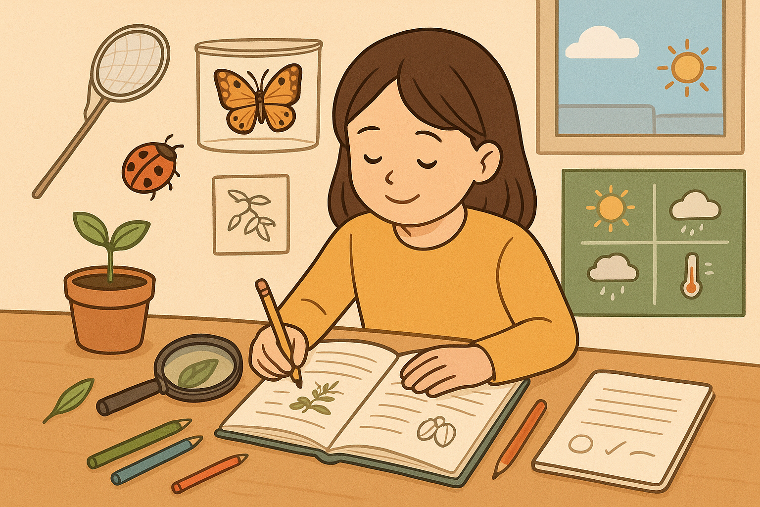 자연 탐구 일기 쓰기