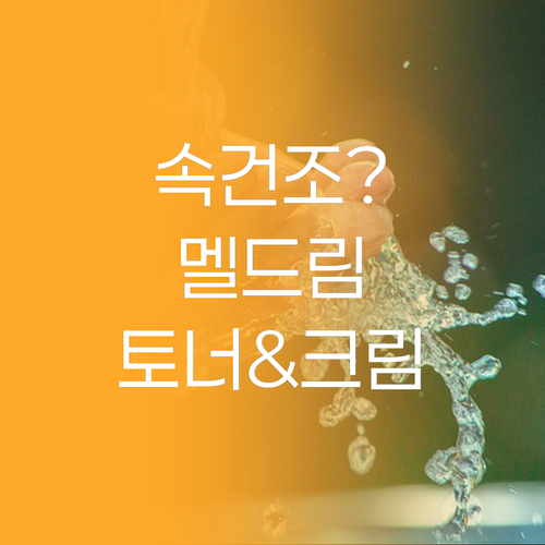 멜드림 히알루론산 토너 & 크림 솔직..