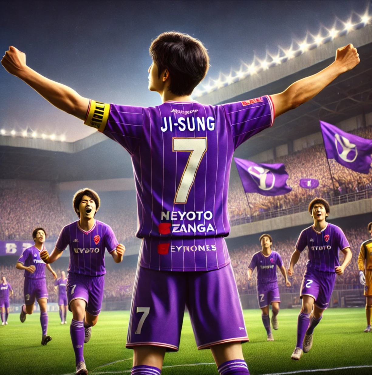 박지성의 커리어 시작 일본 J리그 관련 사진