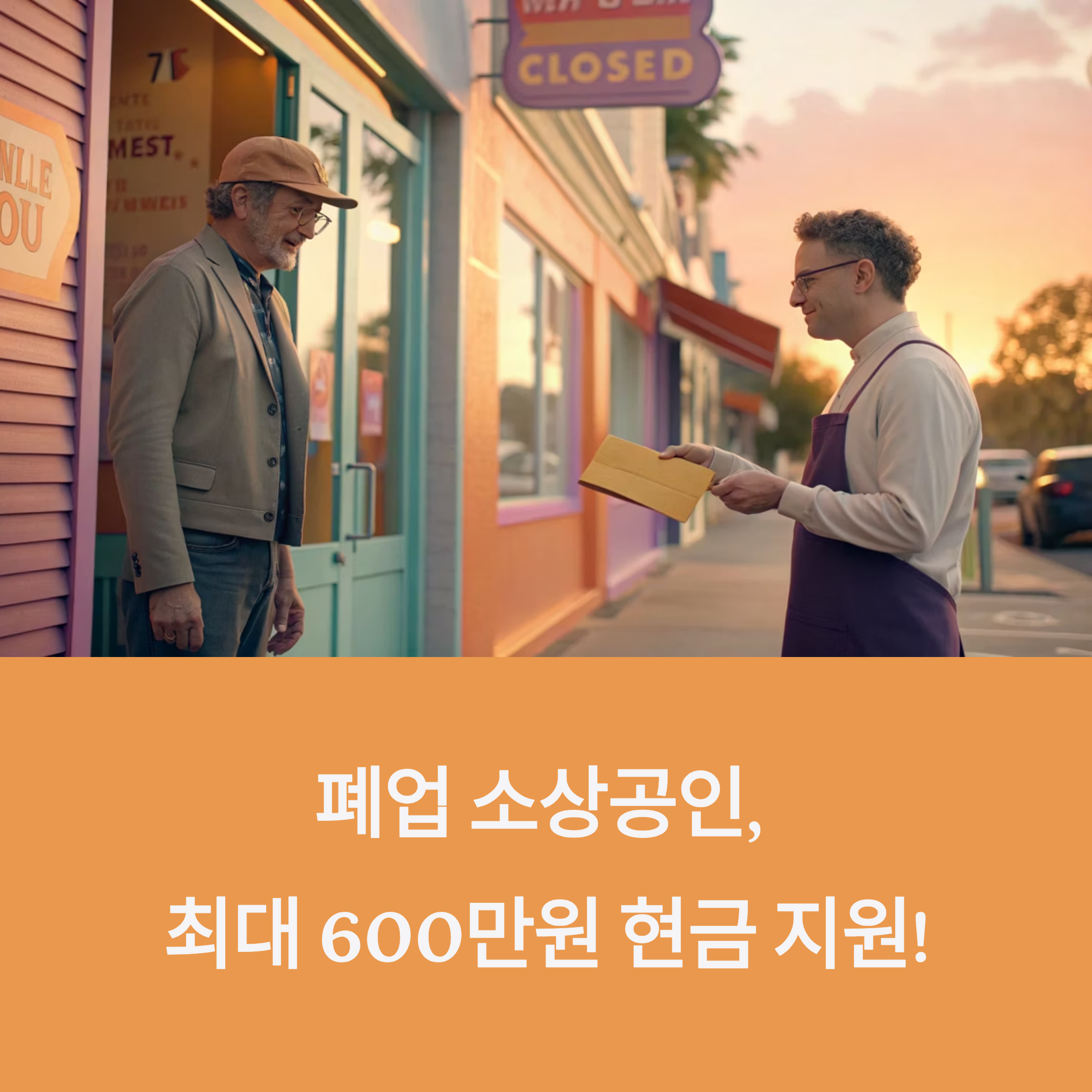 [30~60대 소상공인 필독] 폐업 지원금 600만원 신청 방법과 재창업 자금 지원 가이드