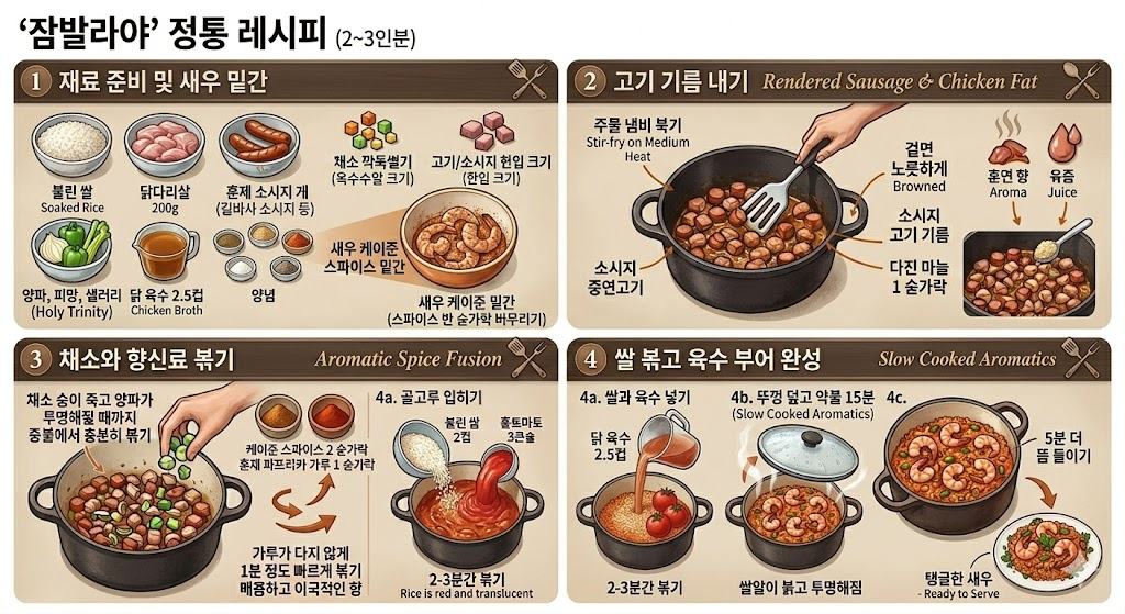 잠발라야 소스 레시피