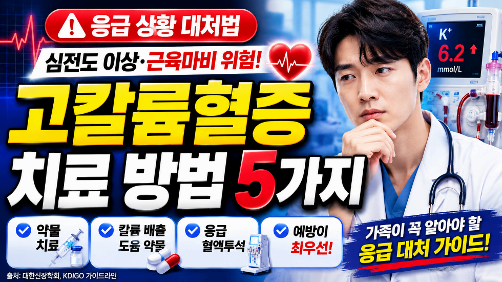 고칼륨혈증 치료방법 5가지 이미지사진