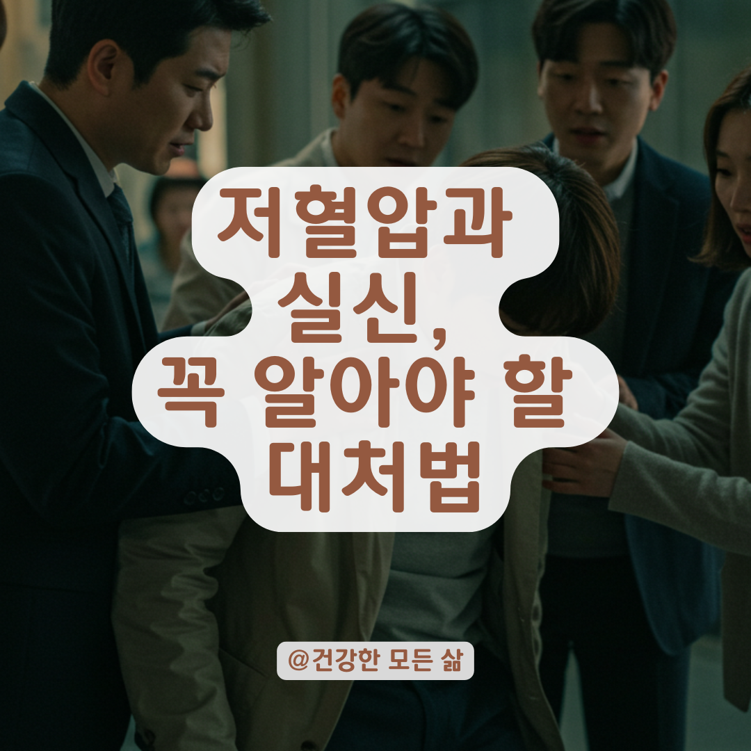 저혈압으로 눈·귀가 멀고 실신까지 반복된다면? 필요한 검사와 자가조치 총정리.