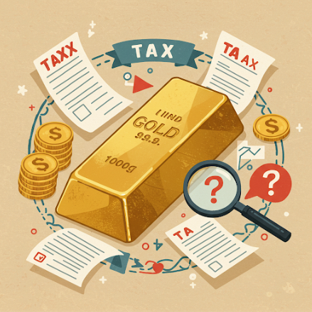 각종 세금이 적혀있는 골드바