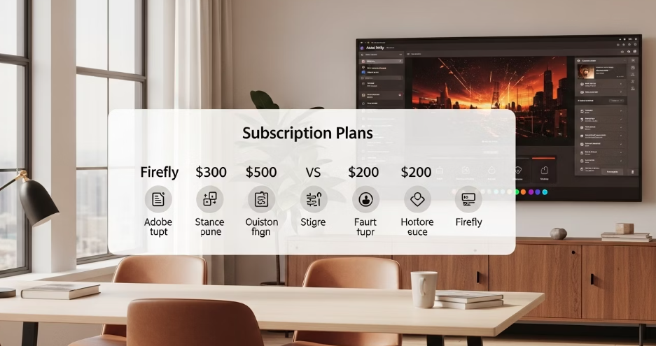 어도비 파이어플라이 요금제 비교 섹션 이미지