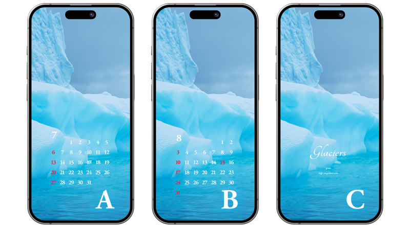 04 남극 빙하 ABC - 2025년7월 아이폰배경화면