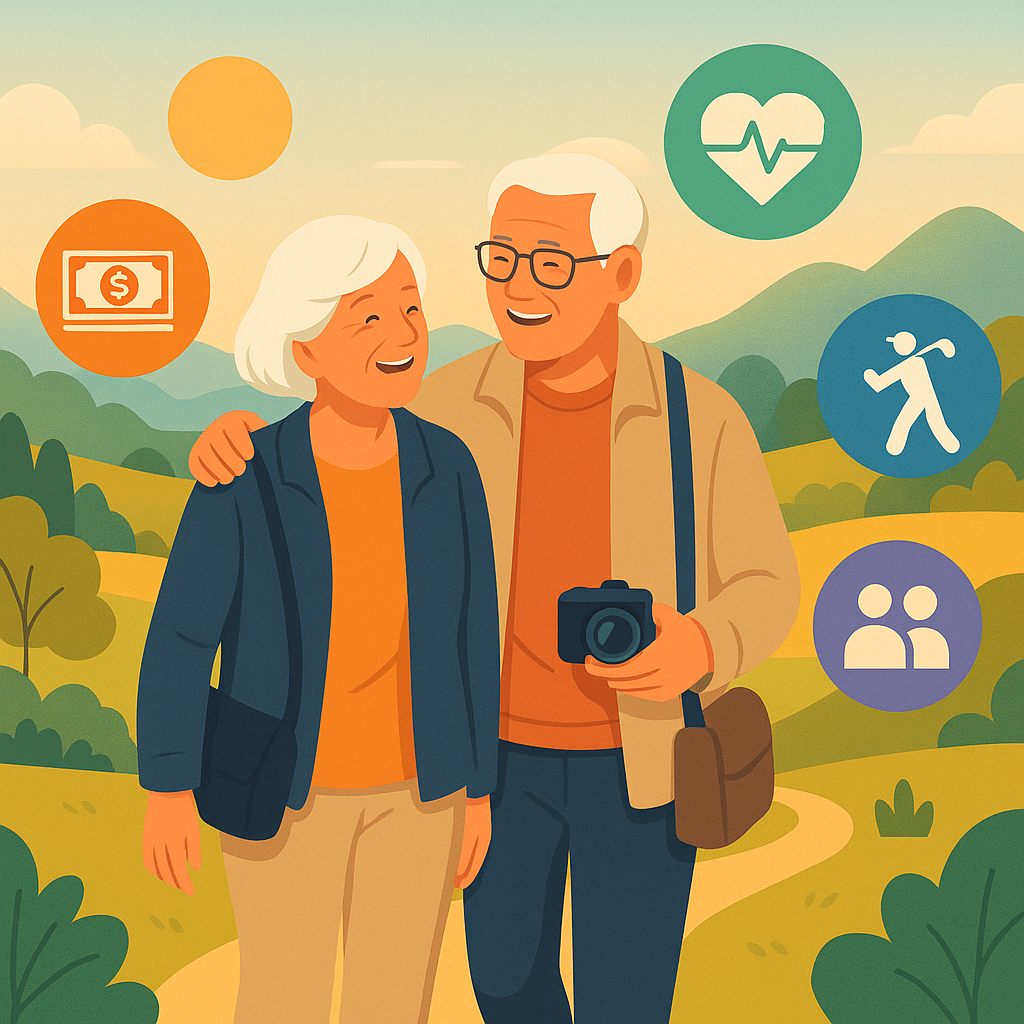 은퇴한 노부부 이미지