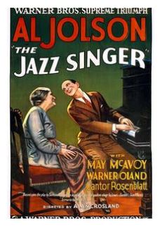 세계 최초의 유성영화 <재즈 싱어>.