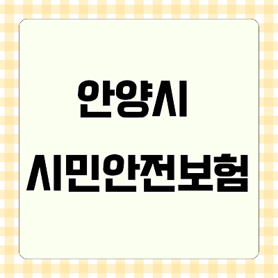 안양시 시민안전보험