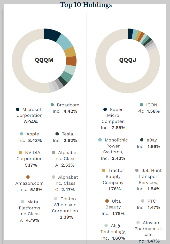 미국 나스닥 100 ETF - Invesco QQQ, QQQM, QQQJ 비교