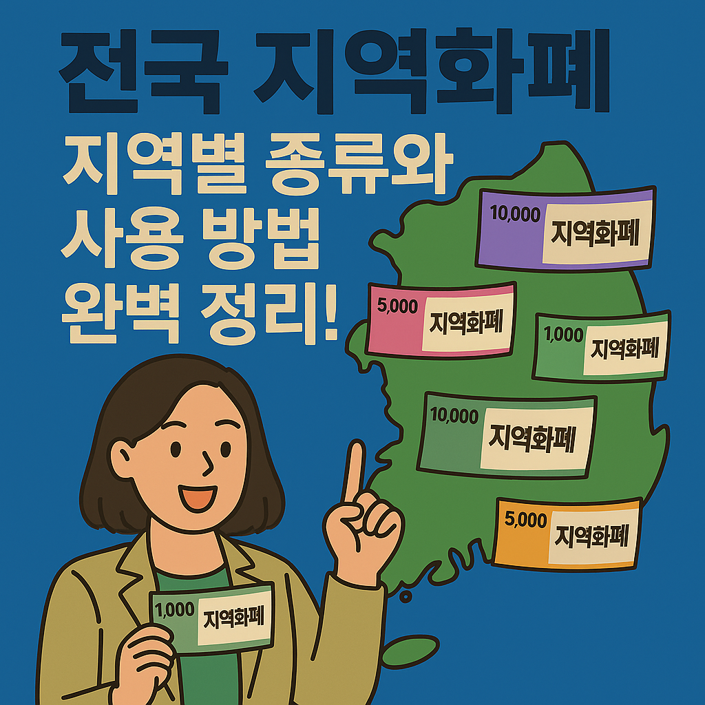전국 지역화폐, 지역별 종류와 사용 방법 완벽 정리!