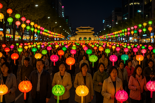 부처님오신날 연등행렬, 서울 종로를 밝히다