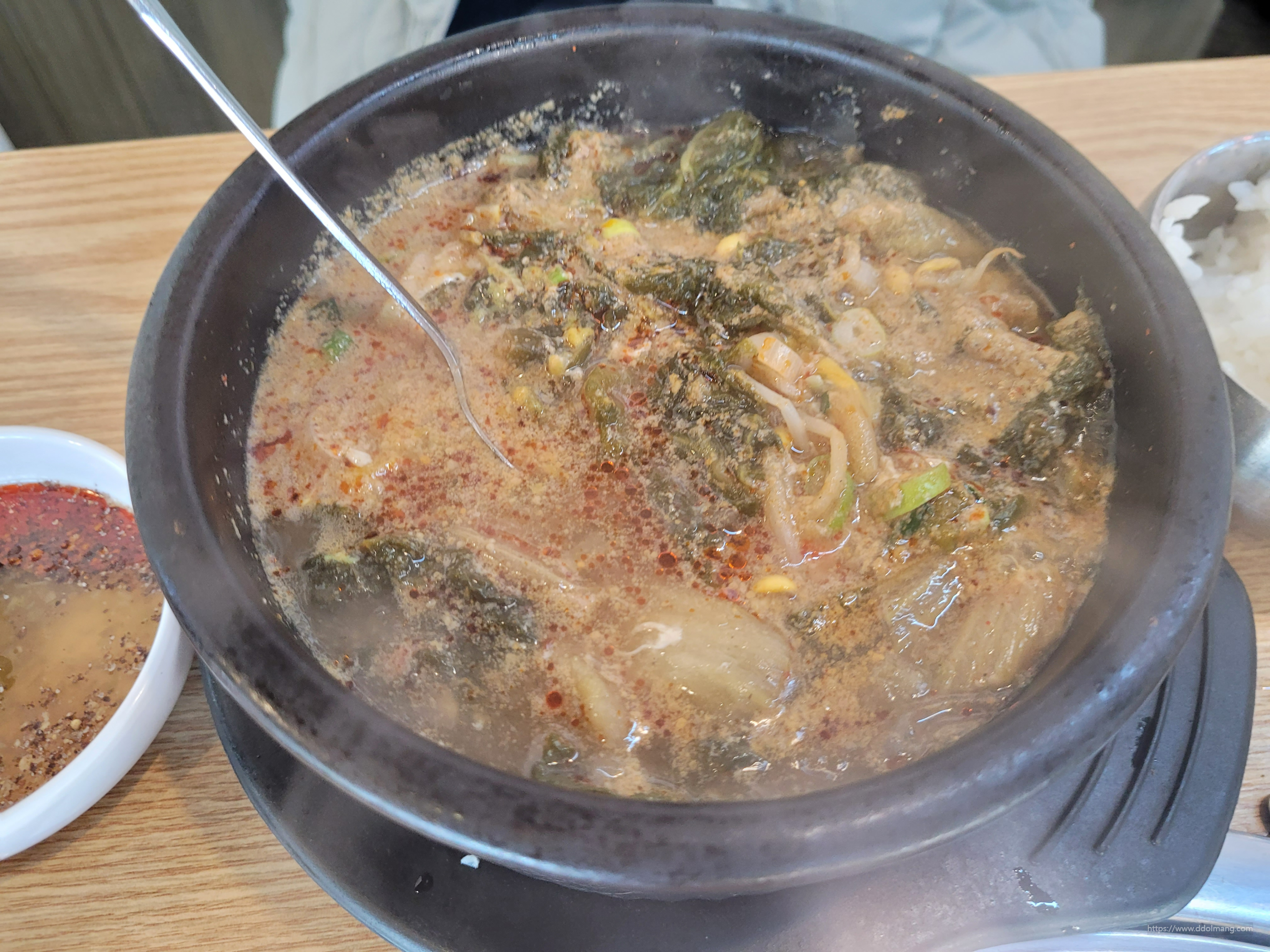 고기가 들어가 있지 않은 우거지해장국