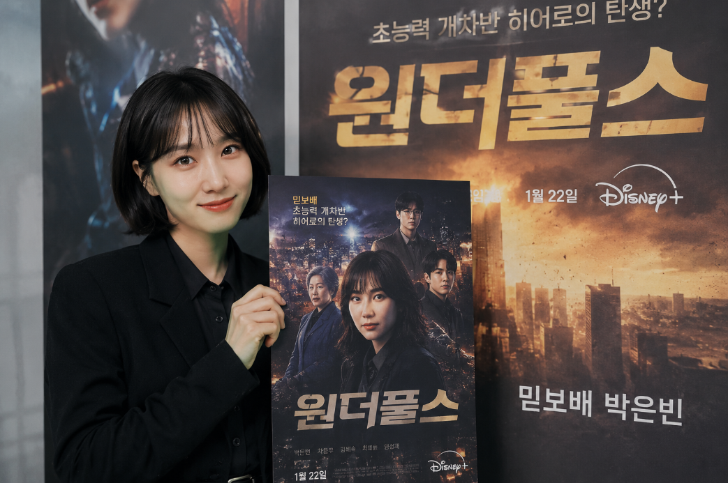 박은빈 '원더풀스', 초능력 개차반 변신 포스터 비하인드 공개