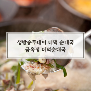 생방송 투데이 더덕 순대국 맛집 금옥정 더덕순대국 융건릉 본점 정보