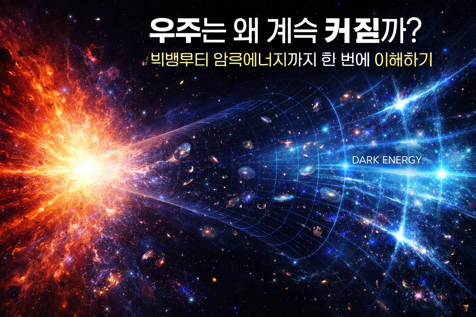 우주는 왜 계속 커질까 빅뱅부터 암흑에너지까지 한 번에 이해하기