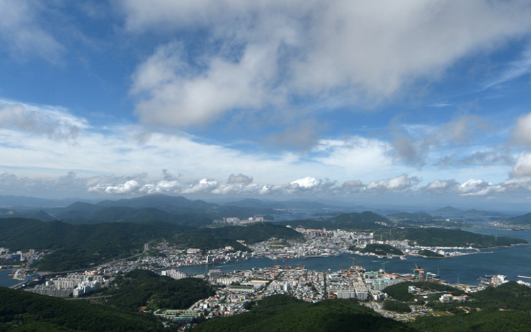미륵산 정상