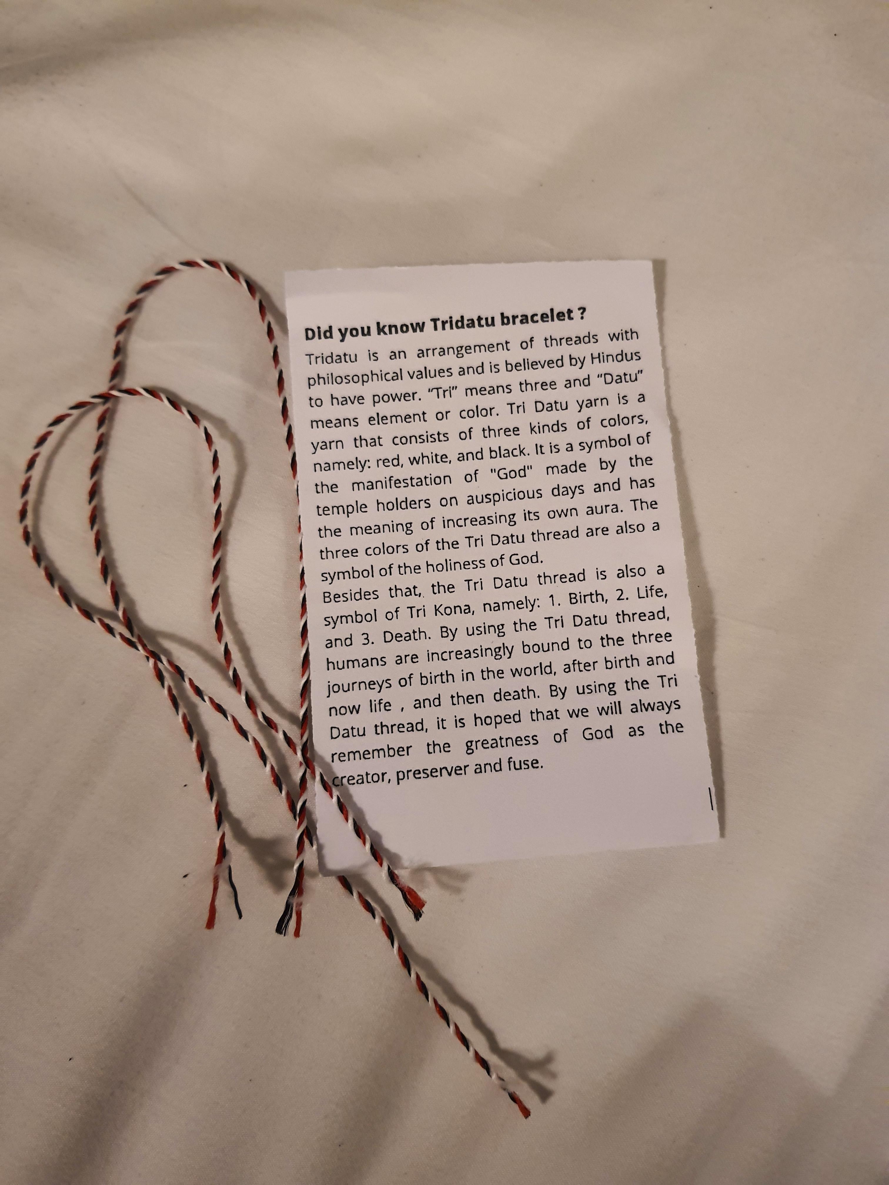 발리 전통 팔찌와 의미