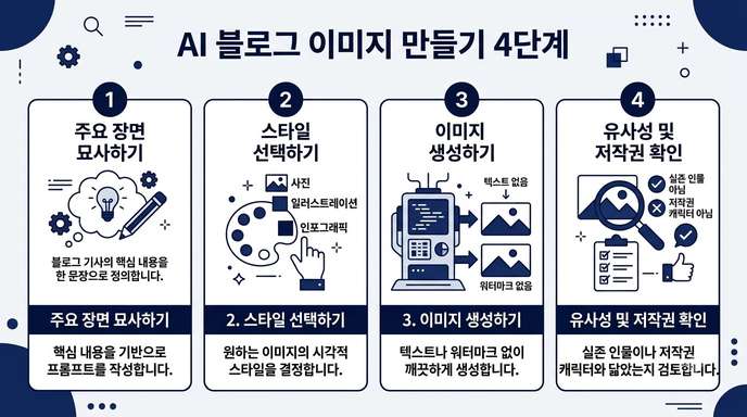 AI 블로그 이미지 만들기 4단계