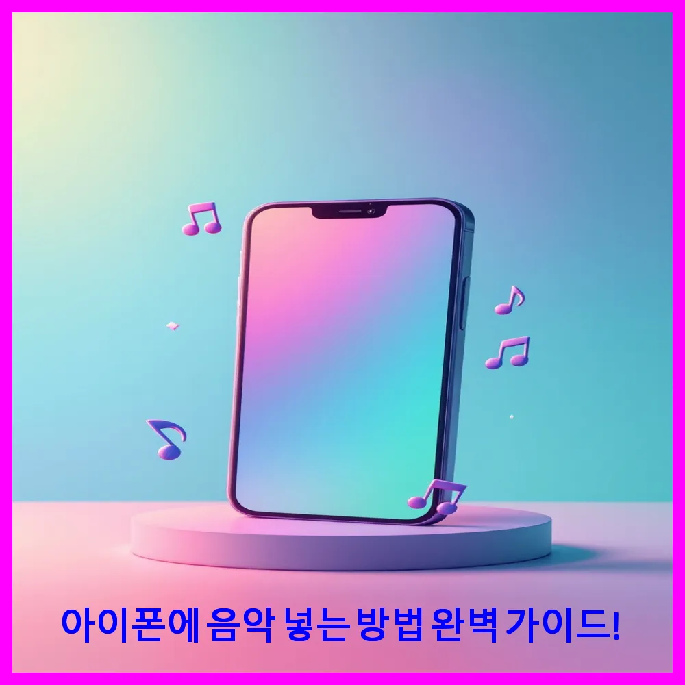 아이폰에 음악 넣는 방법 완벽 가이드!