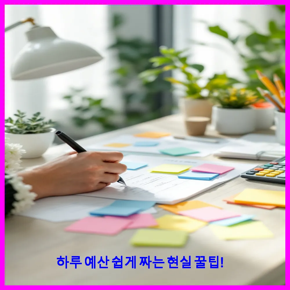 하루 예산 쉽게 짜는 현실 꿀팁!