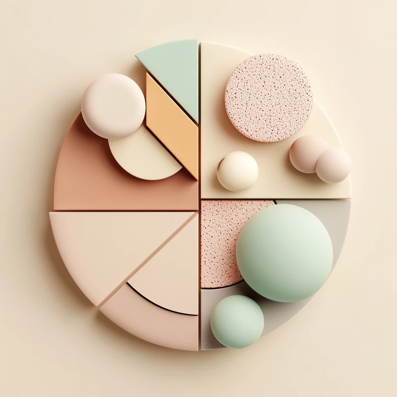 커버드콜, S&P500, 나스닥100 등 다양한 미국 연금 ETF가 혼합된 포트폴리오 예시 파이차트, ETF 분산 투자, 연금 포트폴리오, 커버드콜 전략, 장기 수익 제시, 안정성과 다양성 강조