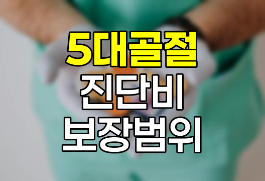 5대골절 진단비의 핵심 보장범위와 필요성