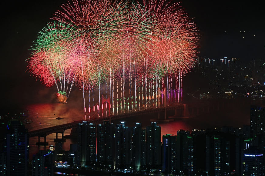 광안리 불꽃축제 사진