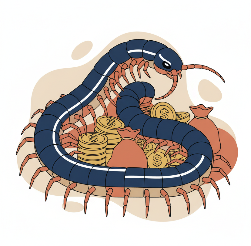 지네 우글거리는 꿈 대박징조