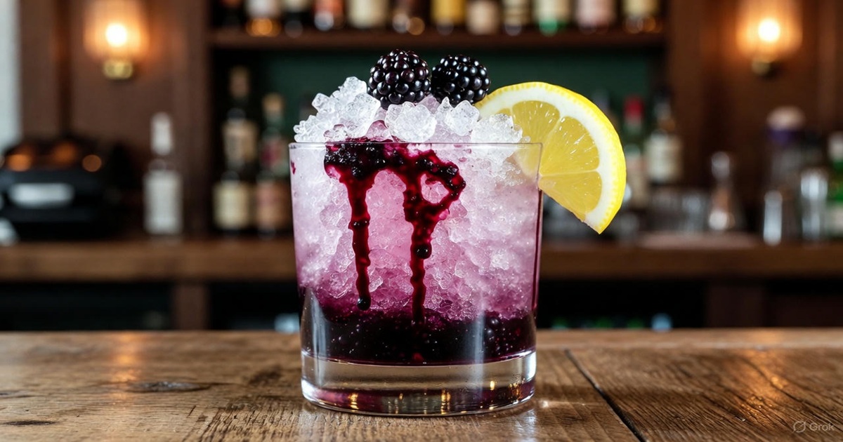 브램블 황금 레시피 & 유래 및 완벽한 안주 추천