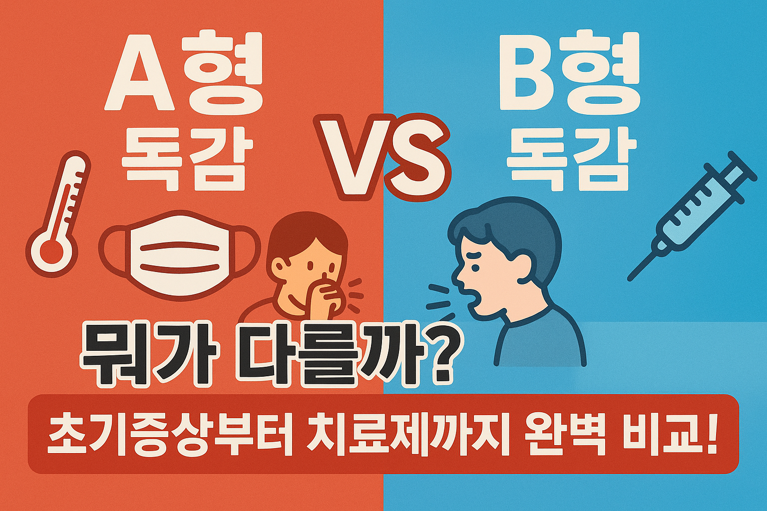 A형 B형 독감 차이 한눈에 정리