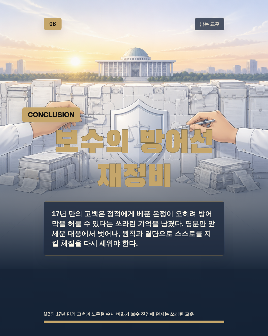 보수의 방어선 재정비