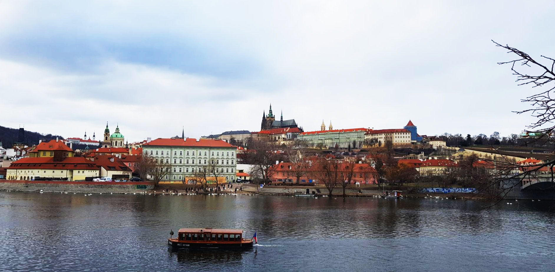 멀리서 보이는 프라하 성