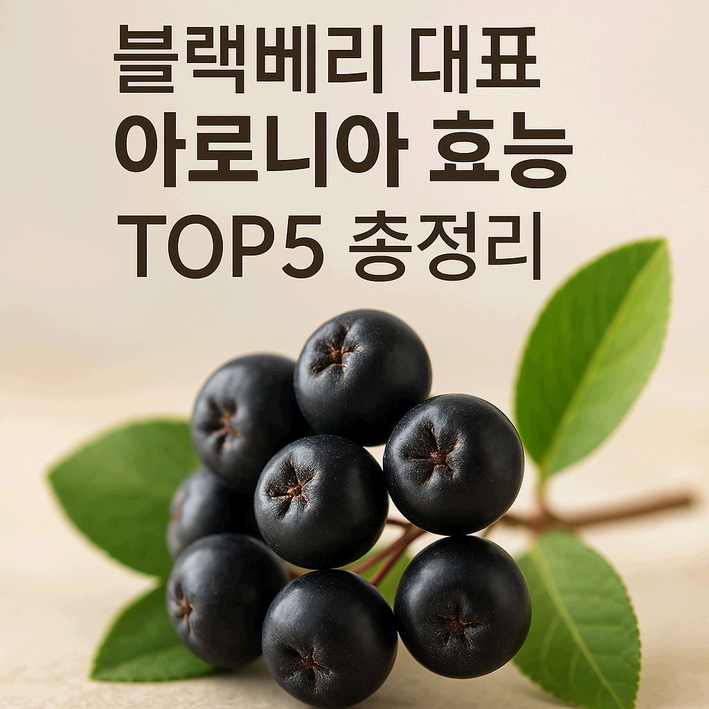 아로니아 효능 top5 총정리 – 눈 건강부터 다이어트, 항산화까지 꼭 알아야 할 이유