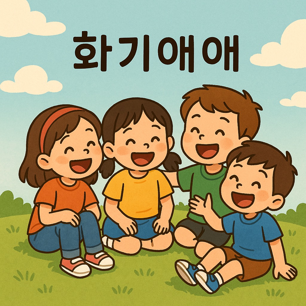 화기애애 사자성어 이미지