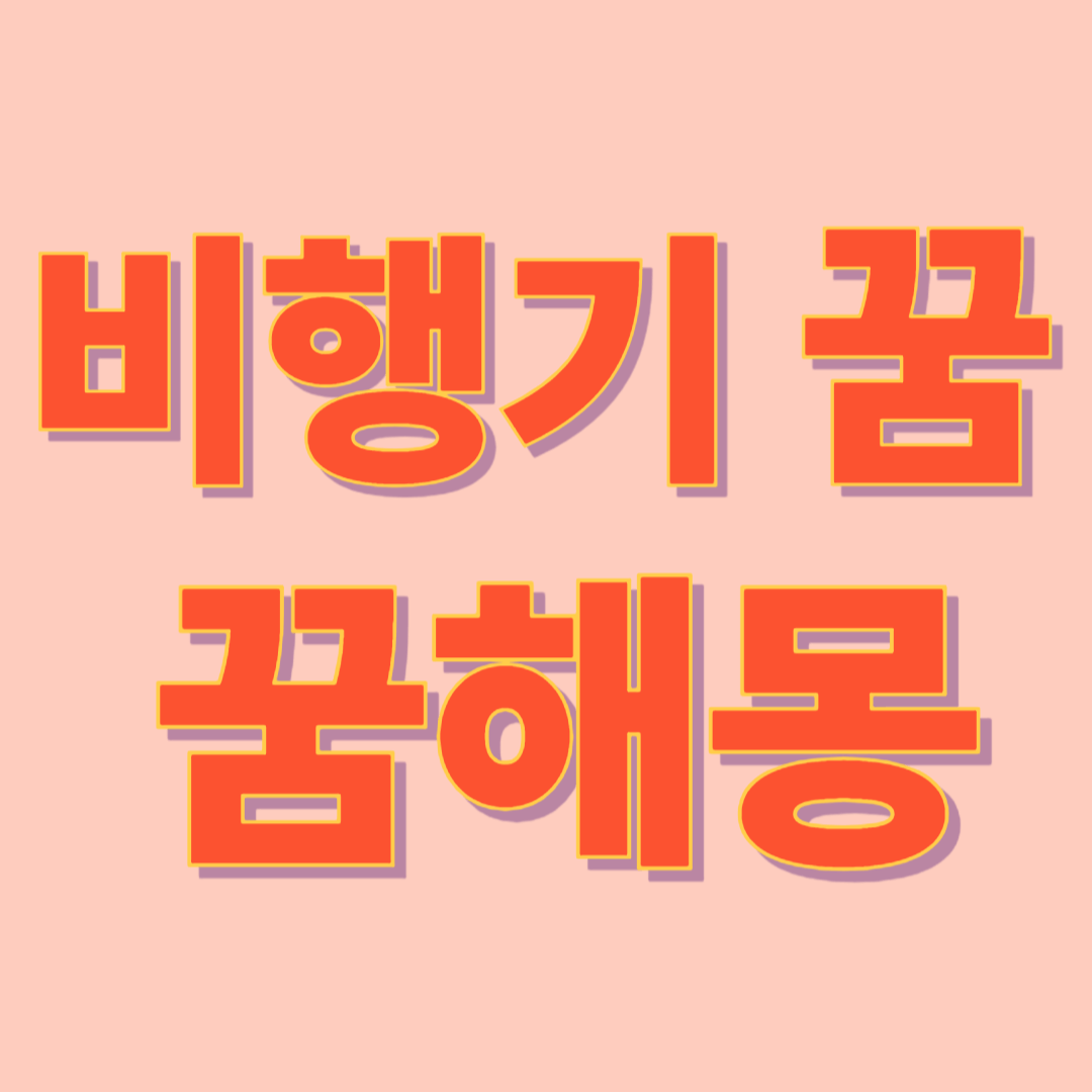 비행기 꿈 해몽