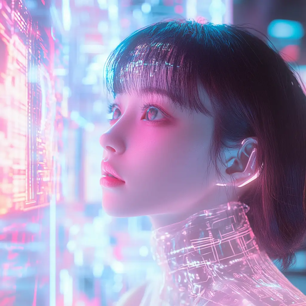 여성형 인공지능(AI) 모습