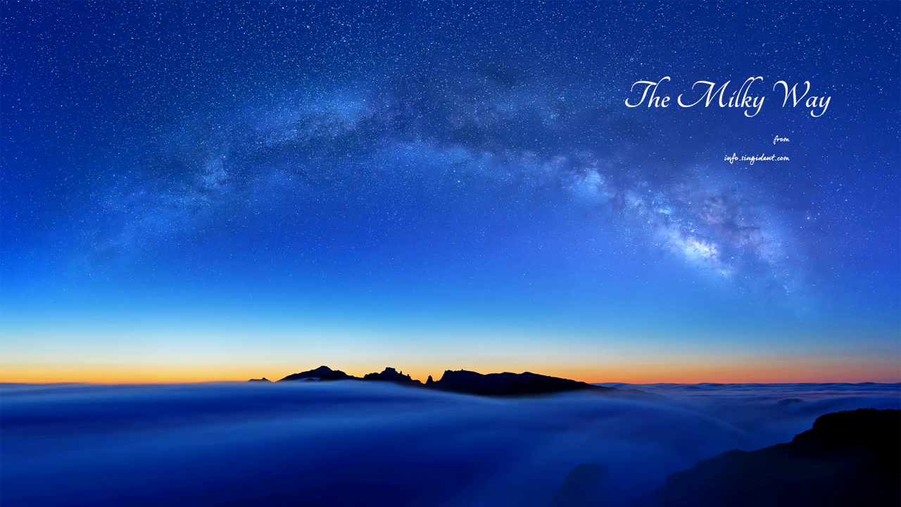 16 새벽 하늘의 은하수 C - The Milky Way 밤하늘배경화면