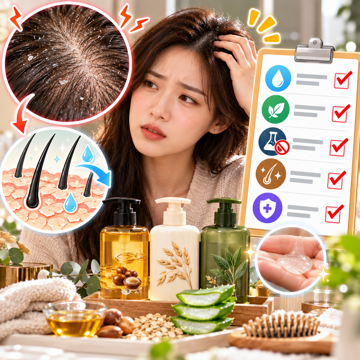 건성 두피 샴푸 선택 방법