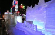 일본 삿포로 눈축제 스스키노 라이트 업