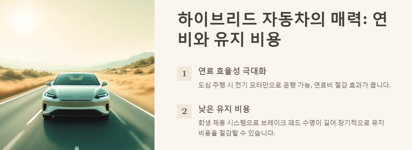 하이브리드 자동차 혜택