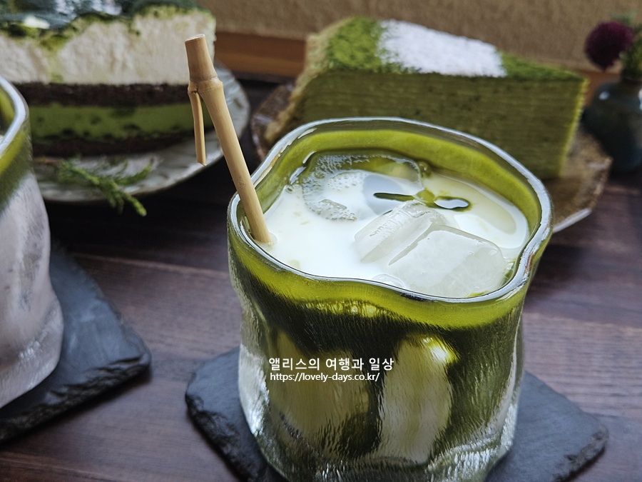 교토 감성 청사포 카페 추천 심미안 말차 전문점 음료 디저트 메뉴 가격 후기