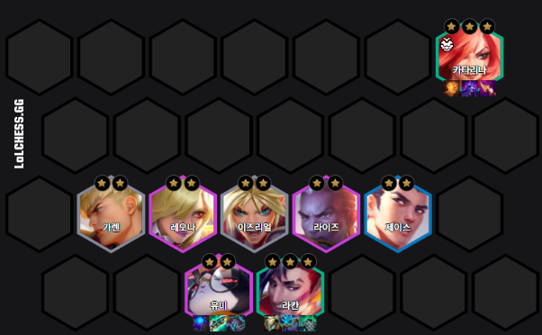 운동장의 정의 가렌 배치 및 포지셔닝 팁 우측 배치 예시